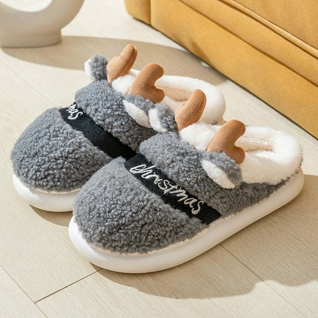 Pantufas Natalinas de Alce